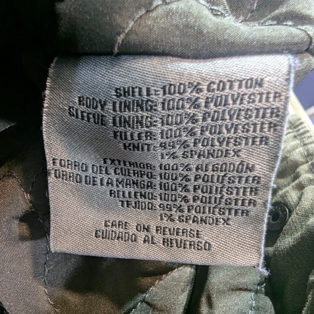 Levi Strauss & Co Utility Jacket Men's L Olive Green READ - Picture 9 of 16